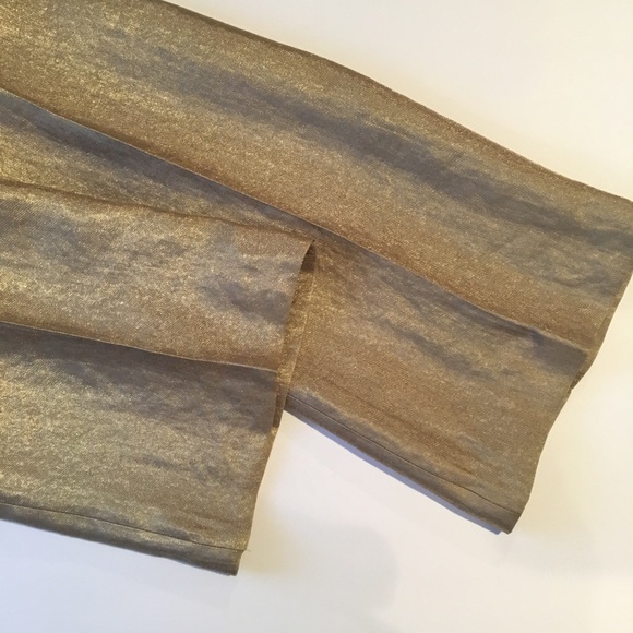 Gorgeous Piece of Cloth NY gold shimmering pants - Picture 3 of 4